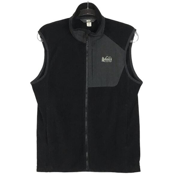 REI Other - REI Polartec Fleece Outdoor Co Op Black Insulated Zip Front Vest sz Small Med
